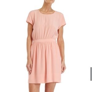 Club Monaco Silk Short Sleeve Split Back Dress, 10